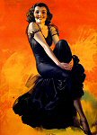 Rolf Armstrong pinup girl painting - 1942