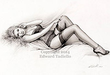 Edward Tadiello pinup girl
